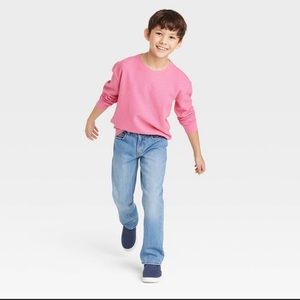 Boys long sleeve thermal tee shirt Cat & Jack Target Light Pink NWT * new warm